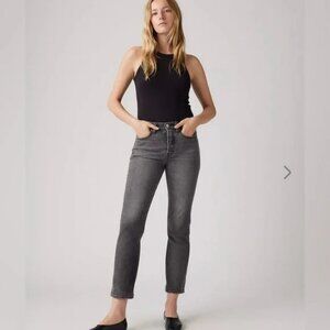Levis Jeans Wedgie Straight Leg High Rise Ankle Premium Denim Size 23